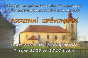 Koncert v kostele "Podzimní zpěvohraní"